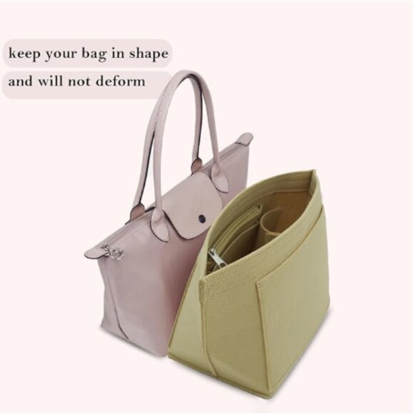 Womens Purse Organizer Insert, Bag Organizer for Le Pliage, Handbags Size Large - Picture 3 of 8